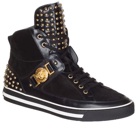 versace collection sneakers black|versace high top vintage sneaker.